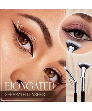 Folding Angle Scalloped Lash Brush 2024 Mascara Fan Brush Angled Fan Shaped Eyelash Brush without Clumps Lash Wand Fan Brush for Natural Lifted Effects and Enhance Lower Lashes (5 Pcs) - Buy Online on GoSupps.com