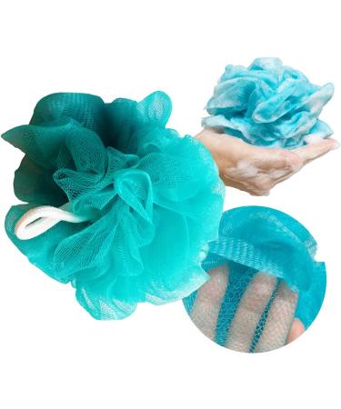3 Pack Blue Loofah Sponge Body Scrubber for Bath - Luxury Exfoliating Loofah for Women and Men - Buy Online on GoSupps.com