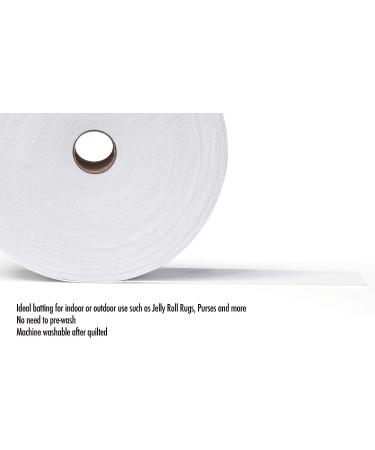 Zipcase Upholstery Needle-Punched Cotton Batting | 2-1/4 x 50 Yards for Jelly Roll Rugs & Purses - Buy Online on GoSupps.com