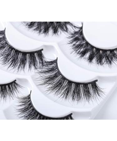 Mink lashes 3pairs High Volume Fluffy False Eyelashes Set L-02 - Buy Online on GoSupps.com