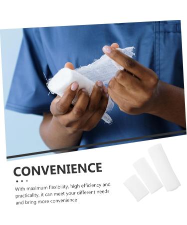 NOLITOY Care Dressing Bandages - 3 Rolls Athletic Tape for Knee & Head Wraps | Sports Tape & Bandaging Supplies for Legs & Calves - Durable Polyester White - Buy Online on GoSupps.com