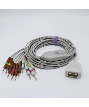 Sino-K Compatible Burdick E350 E350I E550 ECG Cable 10 Lead IEC Needle European Standard Plug CE/FDA Certified