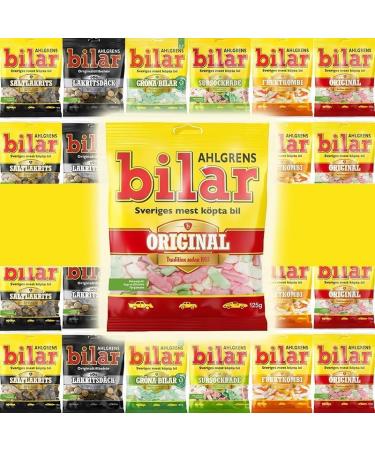 Ahlgrens Bilar Mix Set 20 packs - S P S P Box - Pick Any packs from many flavors Swedish - Swedish Candy from Sweden - Chewy - Marshmallow Candy - Cars - Gummy Candies - Sweets - Buy Online on GoSupps.com