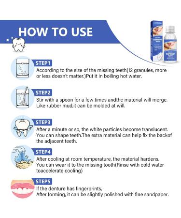 Tooth Filling Repair Kit: Temporary Tooth Kits with Moldable False Teeth - Easy to Use - White - Buy Online on GoSupps.com