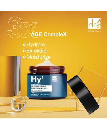 Dr BOTANICALS Hyaluronic Acid & Gluconolactone Hydrating Anti-Aging Facial Mask | Reduce Wrinkles Renew Gentle Exfoliate and Revitalize Skin with Nourishing Hyaluronic Acid Mask - Buy Online on GoSupps.com