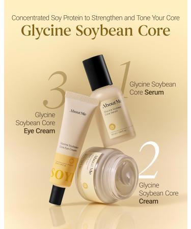 About Me Glycine Soybean Core Cream Korean Concentrated Soy Protein Face Moisturizer for All Skin Types Daily Firming Care with 13 Peptides & Niacinamide Korean Skin Care 2.87oz 85ml - Buy Online on GoSupps.com