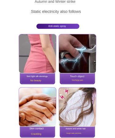Antistatic Spray Softens Clothes Anti-Wrinkle and Anti-Static Professional Static Removal and Protection for Clothes - Buy Online on GoSupps.com