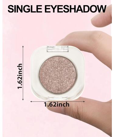 Bleu Fonc Single Fard a Paupiere Paillette Glitter Fards Paupi res Longue Dur e Waterproof Ultra-fine Facile Estomper Highly Pigmented Brillant Ombre a Paupiere Maquillage Femme les Yeux-C12 C12 Bleu Fonc  - Buy Online on GoSupps.com