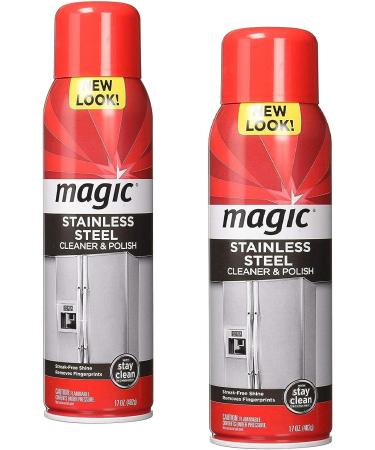 Weiman Magic Stainless Steel Cleaner Aerosol 17oz (2 Pack) - Buy Online on GoSupps.com
