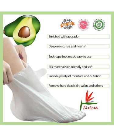 Elitzia ETMM04 Foot Mask - Hydrating & Moisturizing Rough Skin Repair | 5 Pack for Men & Women - Best Foot Care Solutions - Buy Online on GoSupps.com