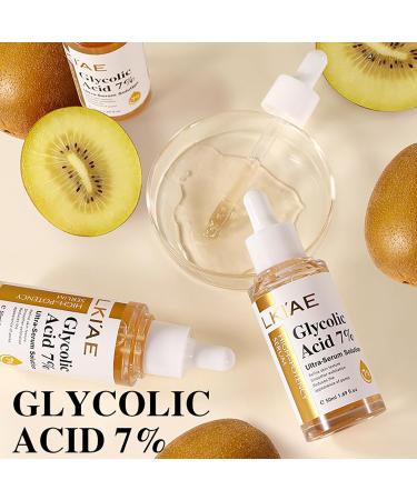 AILKE BOOST LUSTER LKIAE Glycolic Acid 7 UltraSerumSolution Brightening Moisturizing Reduce Dark Spots Refne Skin Texture For All Skin Types With Glutathione Vitamin C 50 ml Pack of 3 - Buy Online on GoSupps.com