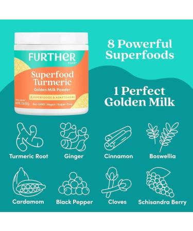 Further Food Superfood Turmeric 2.12 oz - Organic Anti-Inflammatory Supplement - Buy Online on GoSupps.com