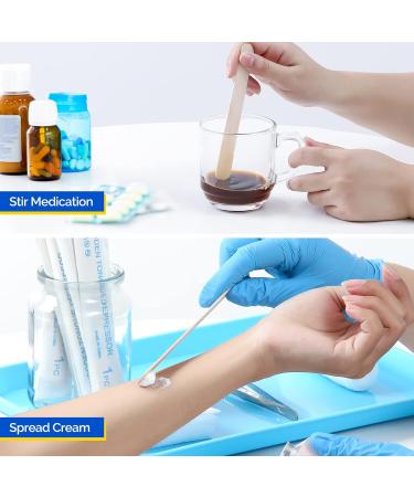 JMU Sterile Tongue Depressors 6 100 Count - Individually Wrapped Wood Depressors for Medical & Crafts - Buy Online on GoSupps.com