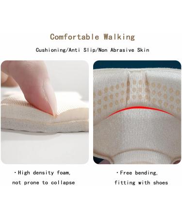 3 Pairs Heel Pads - Cushioned Anti-Slip Insoles for High Heels | Shock Absorbing Heel Grips - Buy Online on GoSupps.com