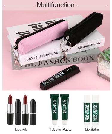 Mascara & Eyelash Serum Holder Sleeve Pouch Set with Hook - Portable Lash Essential Bag Gift for Women (2pcs) - Buy Online on GoSupps.com