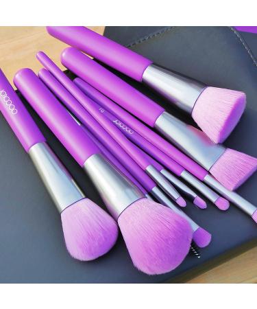 Docolor 10Pcs Premium Synthetic Makeup Brush Set - Neon Purple - Buy Online on GoSupps.com