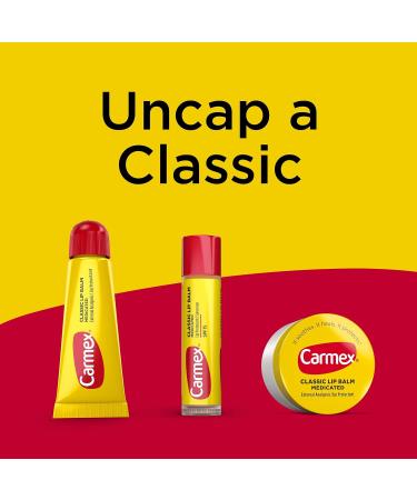 Carmex Medicated Lip Balm Sticks Lip Moisturizer for Dry Chapped Lips - 3 Count 3 Count (0.15 Ounce each) - Buy Online on GoSupps.com