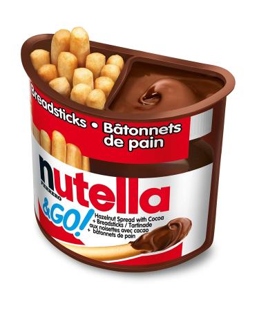 Nutella and Go Snack Packs  Chocolate Hazelnut Spread with Breadsticks  10ct  52g/1.8 oz per pack  Imported from Canada} - Buy Online on GoSupps.com