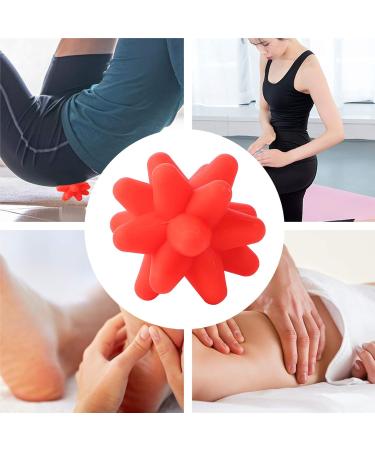 Buy Lurrose 3-Pack Star Fitness Ball Massage Rollers - Electric Pilates & Fascia Massage Balls for Muscle Recovery - 8x8cm - Red - Buy Online on GoSupps.com