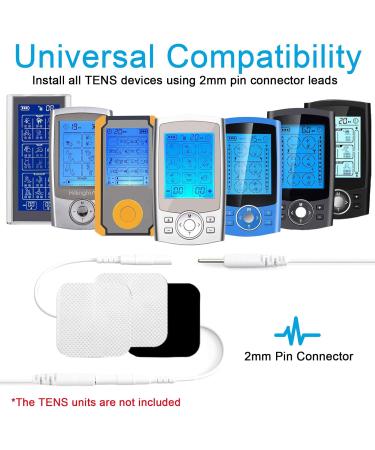 Erzkurm TENS Device Electrodes Pads - 16 Reusable 5x5 cm Adhesive Electrode Set for TENS & EMS Trainers - 2mm Plug Connection - Buy Online on GoSupps.com