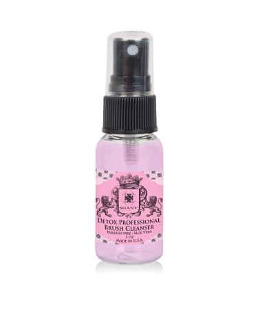 SHANY DETOX Professional Makeup Brush and Sponge Shampoo Brush Cleanser Removes dirt Makeup from brushes and Sponges - Paraben Free Vegan Cruelty Free - Instant Dry (1 OZ)