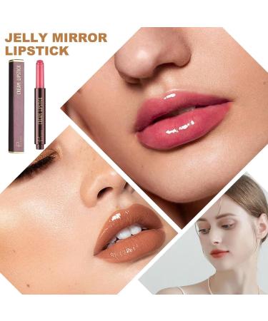 Jelly Lipstick | Long-Lasting Natural-Looking Jelly Lipstick | Pressing Lip Balm for Working Shopping Gathering Home Dating Traveling Wolwes 03 - Buy Online on GoSupps.com