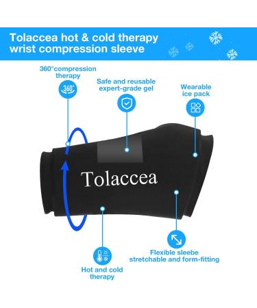 Tolaccea Reusable Cold-Warm Compress Gel Pad for Wrist | Pain Relief & Injury Recovery - Black M - Buy Online on GoSupps.com