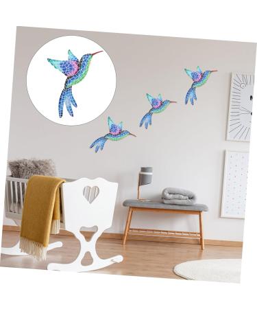 GARVALON Mosaic Hummingbird Wall Pendant Creative Iron Art Craft Wall Ornament for Home Decor Unique Bird - Buy Online on GoSupps.com
