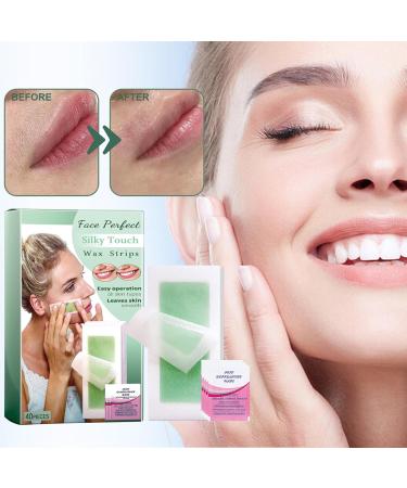 80 Pieces Gentle Face Wax Strips Moisturizing & Nourishing Hair Removal for Men & Women - Buy Online on GoSupps.com