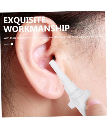 Beatifufu 30Pcs Replacement Ear Washer Nozzles White PP Ear Irrigator Nozzles for Earwax Cleaning and Safe Earwax Removal Maintenance - Buy Online on GoSupps.com