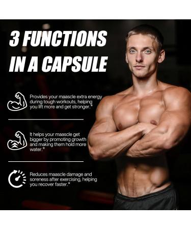 Oopeatol Creatine Monohydrate Tablets | 3.6g Creatine per Serving (3 Tablets) | Supports Strength Endurance| 60 Tablets - Buy Online on GoSupps.com