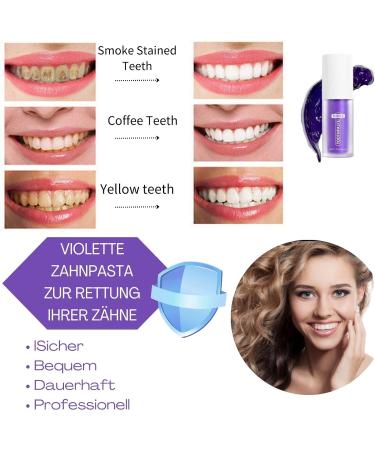 Stavdlnn Purple Toothpaste for Whitening - Brighten & Lighten Your Smile | Best Purple Toothpaste for White Teeth - Buy Online on GoSupps.com