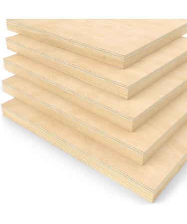 Arteza Wooden Canvas Board 8x10 Inch Pack of 5 - Birch Wood Cradled Artist Panels for Painting - Ideal for Encaustic, Wood Burning, Pouring - Use with Oils, Acrylics - Buy Online on GoSupps.com