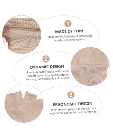 Shop 1 Pair Compression Wrist Brace - Fingerless Mittens Support for Sprains - Durable Nylon 80% - International Shipping Available - Buy Online on GoSupps.com