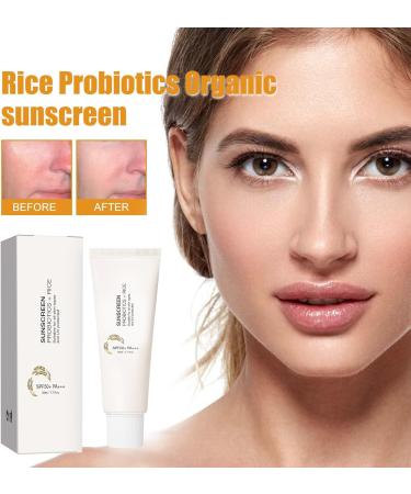 LMDGDS Rice Probiotics Sunscreen Spf 50+ facial sunscreen for sensitive skin sunscreen with rice extracts 50 ml - Buy Online on GoSupps.com