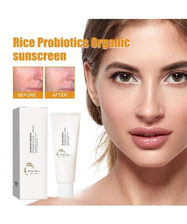 Relief Sun Organic Sunscreen SPF50+ Rice & Probiotics SPF 50 Rice Sunscreen Moisturizer Tone-up No White Cast Sunscreens Nourishing Skin Protection and UV Defens Suitable for All Skin Types - Buy Online on GoSupps.com