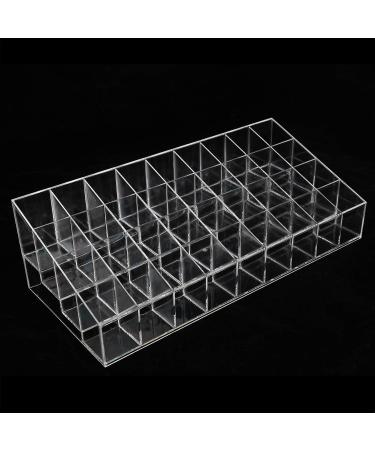 OKAT Acrylic Lipstick Organizer 36 Storage Slots Safe and Durable Transparent Acrylic Lipstick Holder for Women's Cosmetic Makeup - Buy Online on GoSupps.com