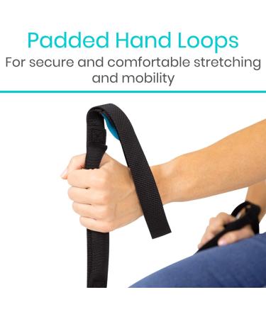 Vive Proflex Strap - Leg Lifter Assist for Physical Therapy - Nylon Webbing - Hand Grips - Elderly, Handicapped, Injury Recovery - Black - Buy Online on GoSupps.com