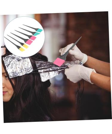 6pi ces Lot Pinceaux Silicone Teinture Cheveux Kit Applicateur Coloration Professionnel Bricolage Salon Usage Maison Manches Confortables - Buy Online on GoSupps.com