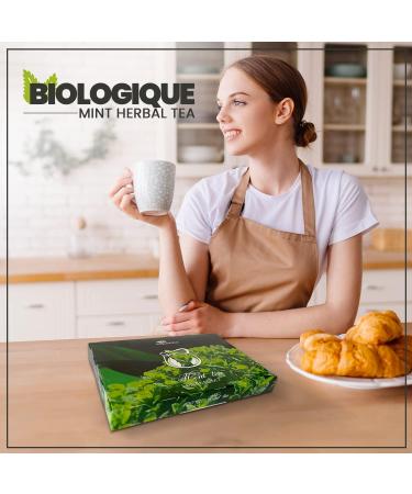 Premium Mint Tea Bags | 40 Herbal Detox Infusion | | Caffeine-Free | Exquisite Classic Taste & Aroma | High in Antioxidants | Perfect for Gifting | 60 g - Buy Online on GoSupps.com