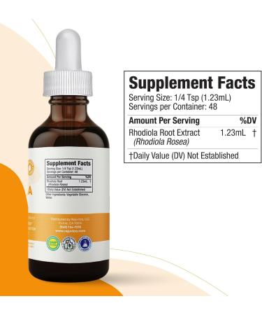 Active Rhodiola Root Extract - Natural Rosavins Liquid Supplement for Energy & Stress Relief | International Shipping Available - Buy Online on GoSupps.com