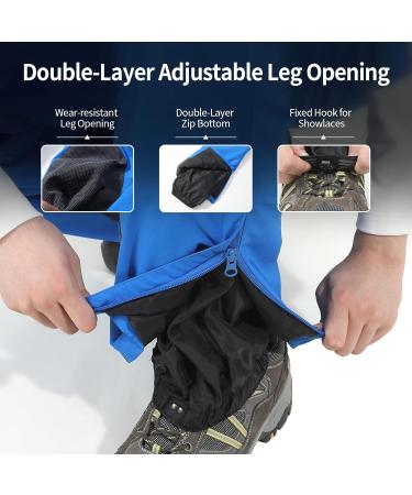 AOLI RAY Men's Waterproof Ski & Snowboard Bib Pants - Windproof Lined Removable Straps - Small Blue - Buy Online on GoSupps.com