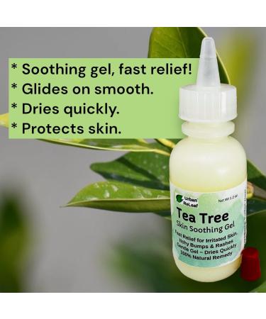 Urban ReLeaf Tea Tree Skin Soothing Gel - Fast Relief for Irritated Skin, Itchy Bumps & Rash | Gentle, Quick-Drying 100% Natural Remedy - Buy Online on GoSupps.com