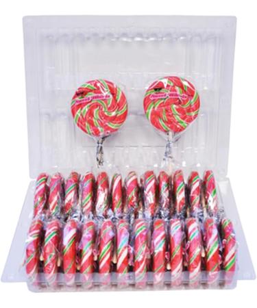 Cherry Premium Sweet Whirls Lollipops 24 count 60 Grams & 3.25" diameter per piece - Buy Online on GoSupps.com