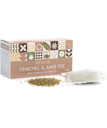  Alpi Nature Alpi Nature Anise and Fennel Herbal Tea 80 Tea Bags 160g (4 Boxes of 20 x 2g Bags) Anise and Fennel Seeds for Herbal Tea - Buy Online on GoSupps.com