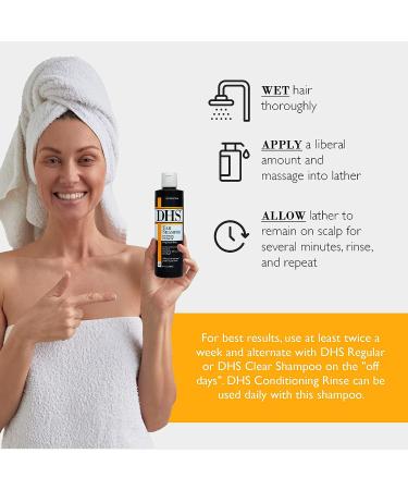 DHS Tar Shampoo 8oz - Effective Treatment for Dandruff and Psoriasis - Buy Online on GoSupps.com