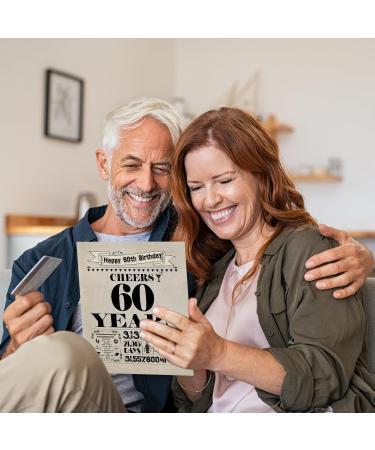 60th Birthday Card 60th Birthday Gifts for Women Men 60th Birthday Decorations for Him Her Big Birthday Cards for 60 Year Old Son Daughter Back in 1964 Birthday Card for Husband Wife Mom Dad 60th-1964 8"x10" - Buy Online on GoSupps.com