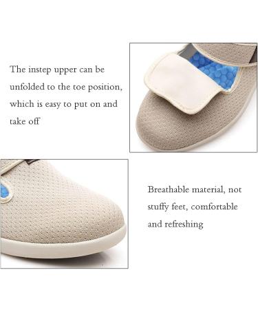 Men's Diabetic Shoes - Extra Wide Comfort & Adjustable Fit for Swollen Feet | Non-Slip Orthopedic Walking Shoes (Black) - Buy Online on GoSupps.com