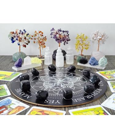 Black Obsidian Crystal Stones - Natural Irregular Polished Tumbled Stones - Bulk Gemstones for Vase Filler and Reiki Energy - 100 Gram - Buy Online on GoSupps.com