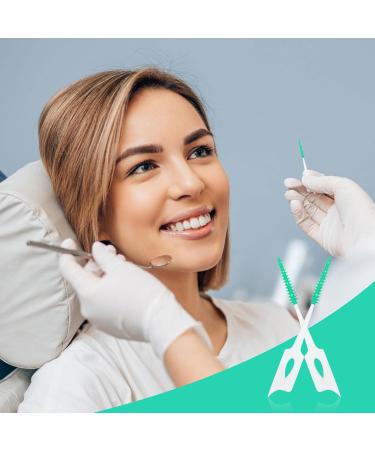 Skhaovs 230-Piece Double-Sided Interdental Brushes - Silicone Tooth Cleaner Sticks for Narrow Spaces (Green) | Optimal Oral Care - Buy Online on GoSupps.com